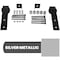 Ekena Millwork Exterior Dummy Roller Series Single-Panel Hardware Set, 2 Fixed J-Strap Hangers (track not included) GB6004EH1 - alternate 1